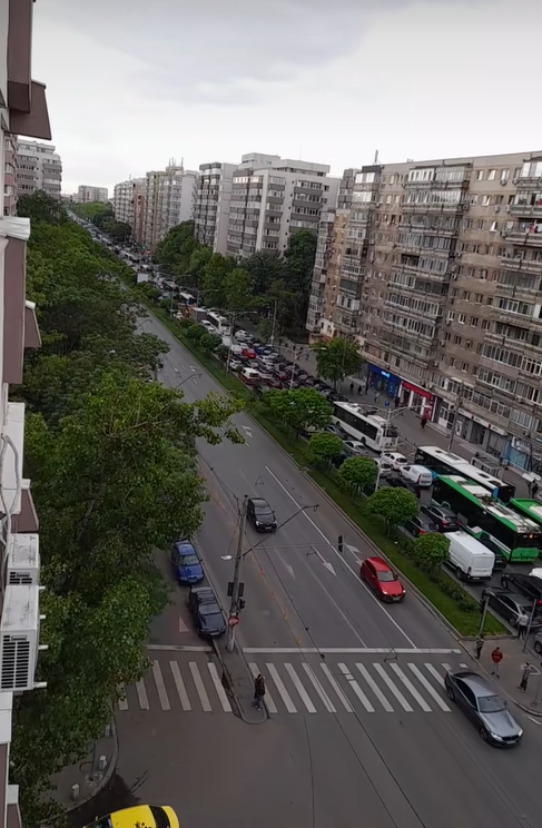 blocat de un accident rutier