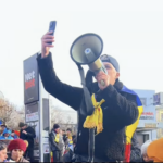 protest al susținătorilor lui George Simion
