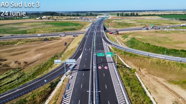 Lotul 3 din A0 Sud, inaugurat luni, după un lung şir de termene ratate. Foto: Asociaţia Pro Infrastructura