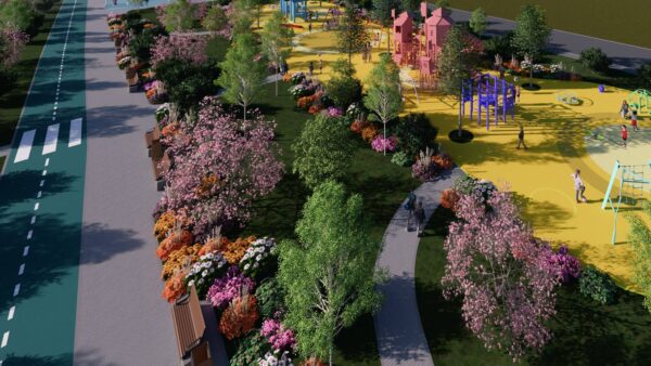 Parcul Liniei, Faza a III-a. Lucrările ar putea înceape luna viitoare. Foto: FB/ Ciprian Ciucu