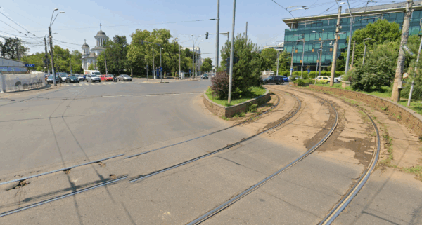 Reparații la carosabilul din intersecțiile traversate de tramvai. Foto: Google Maps