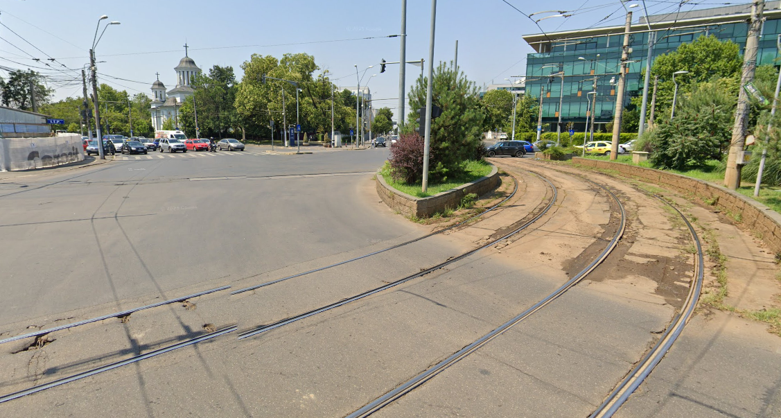 Reparații la carosabilul din intersecțiile traversate de tramvai. Foto: Google Maps