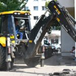 Sector 1 | Lucrări de reparații pe strada Gral. Ștefan Burileanu, din Cartierul Aviației. FOTO: PS1