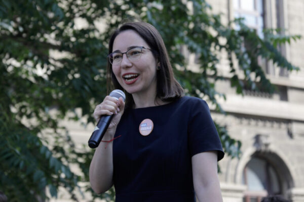Ana Ciceală candidează la Primăria Capitalei din partea SENS și URS. Foto: Inquam Photos / Mălina Norocea