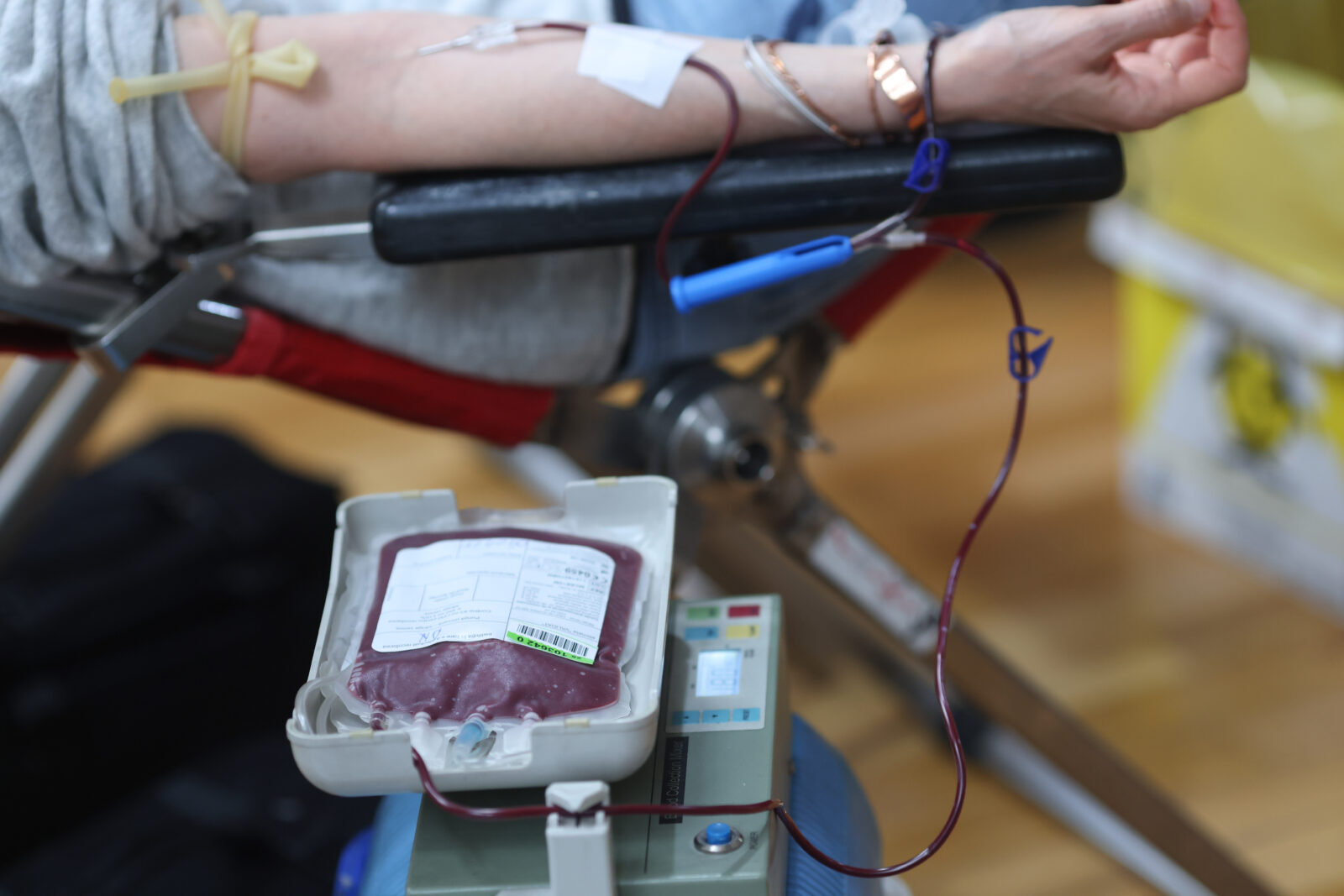 Donare de sânge la Primăria Capitalei, pe 11 septembrie. FOTO: Inquam Photos / George Călin