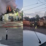 Incendiul din zona Zețari., Foto: FB/ Info Trafic Bucuresti si Ilfov