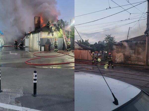 Incendiul din zona Zețari., Foto: FB/ Info Trafic Bucuresti si Ilfov