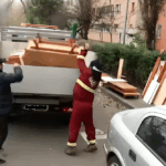 deșeuri ilegale adunate de pe stradă