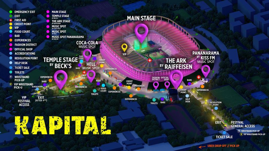 Începe Neversea Kapital. Harta festivalului