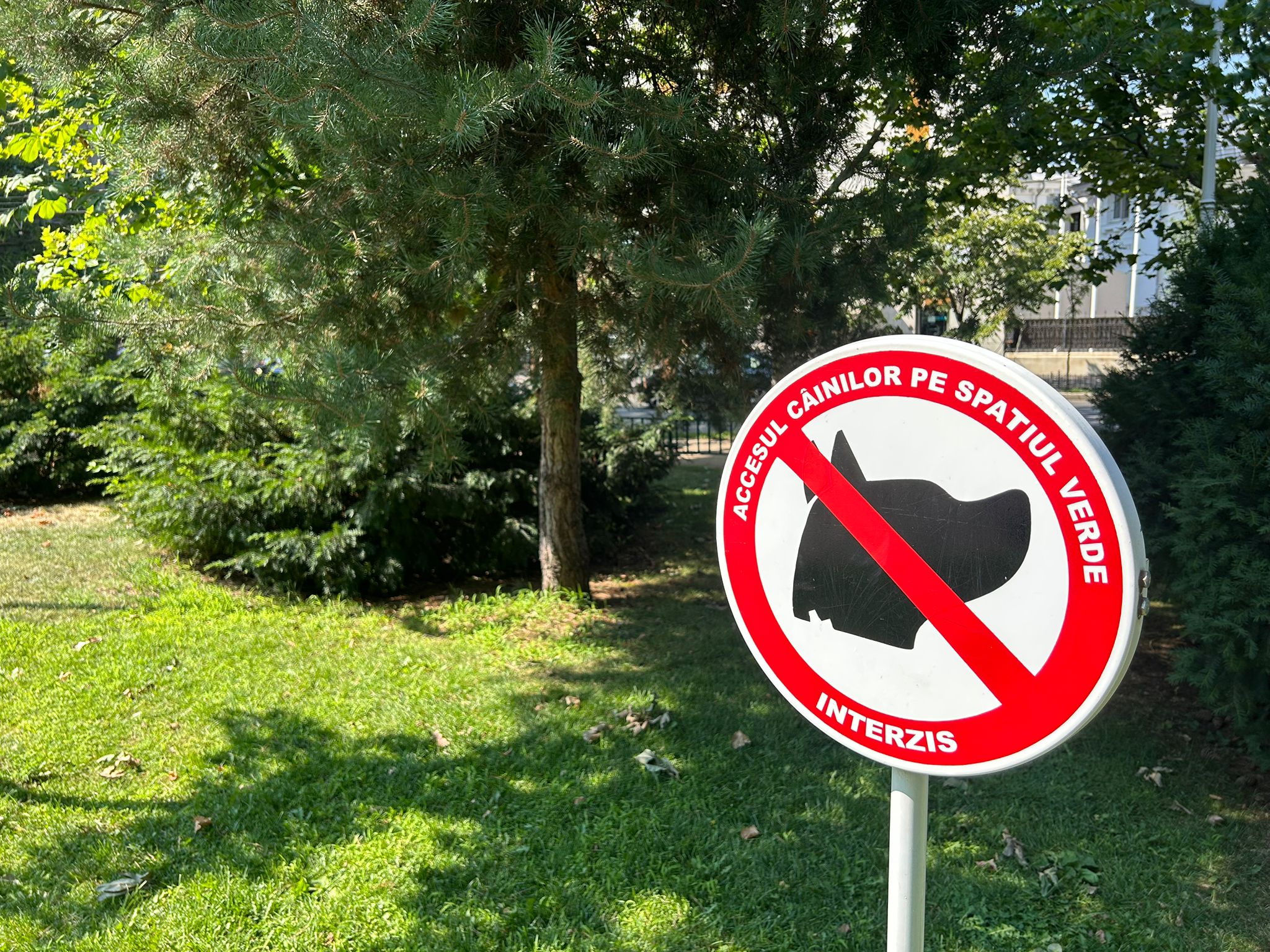 nu călcați iarba