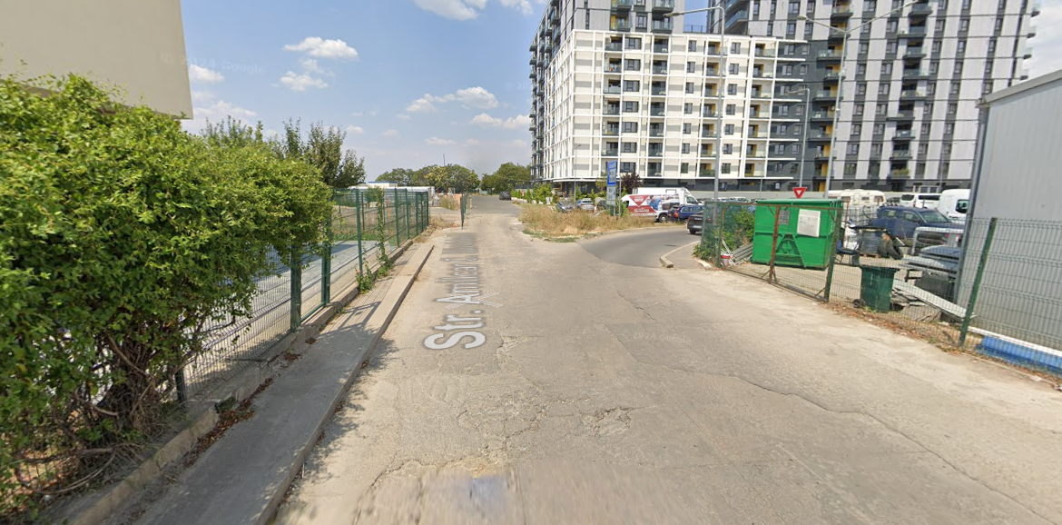 Acces facil către „cel mai scump viraj la stânga din țără”. PS6 modernizează Strada Amilcar Săndulescu. Foto: Google Maps