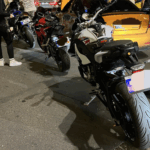 Fată de 19 ani, prinsă cu motocicletă cu modificări neconforme. FOTO: Brigada Rutieră a Capitalei