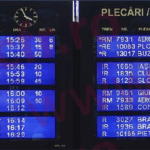 afișajul din Gara de Nord