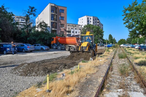 Au început lucrările în Parcul Liniei, faza a III-a. FOTO: FB / Ciprian Ciucu