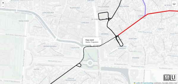 „Șantierele tramvaielor”, în format digital. Asociația „Metrou Ușor” lansează o hartă interactivă