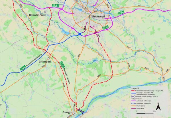 A5 București-Giurgiu | Studiul de fezabilitate s-a scumpit cu 350.000 de euro după reevaluarea ofertelor. Ar urma sa fie gata în 2027