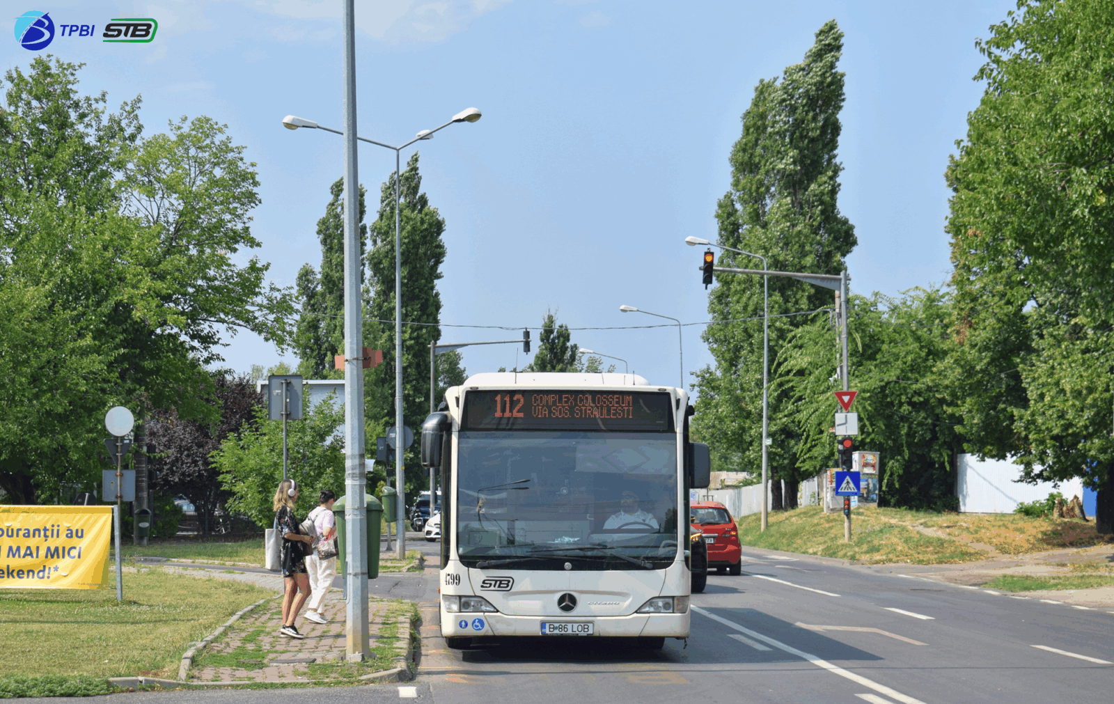Traseul pentru linia 112 se modificată temporar. Se fac lucrări la rețeaua de gaze. FOTO: TPBI