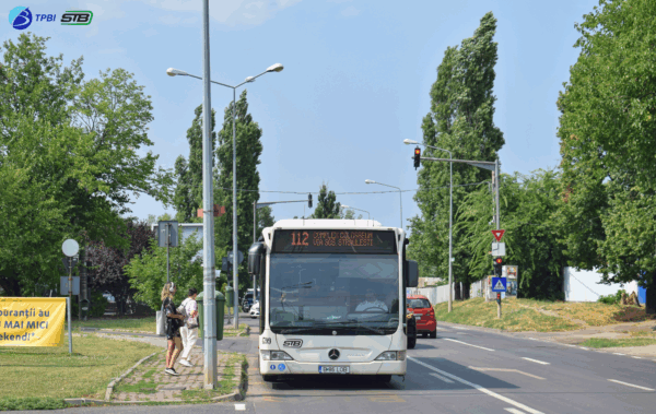 Traseul pentru linia 112 se modificată temporar. Se fac lucrări la rețeaua de gaze. FOTO: TPBI
