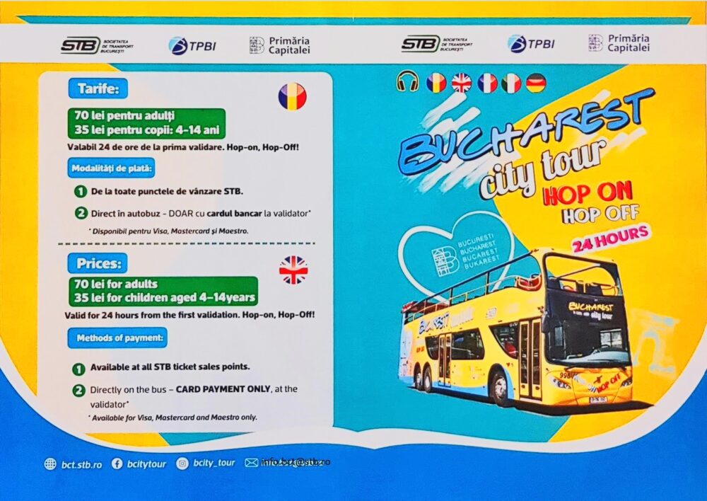 autobuzele turistice ale Capitalei