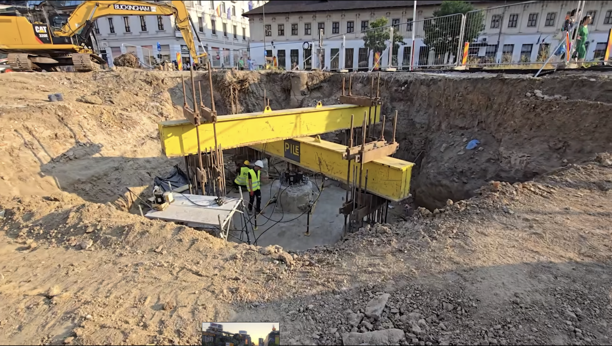 dezasamblarea planșeului Unirii