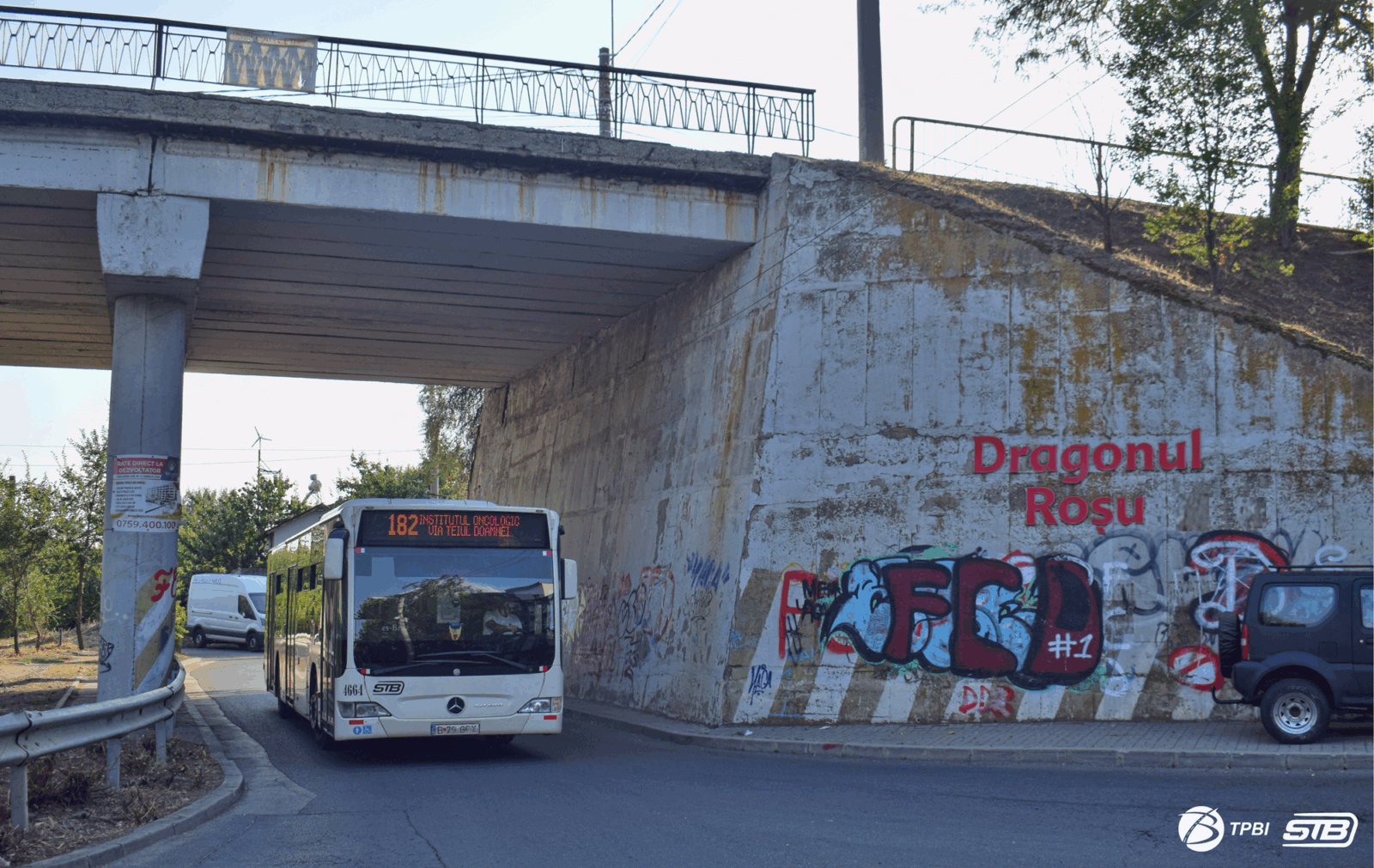 TPBI | Traseul liniei 182 va fi prelungit la „Dragonul Roșu”. FOTO: TPBI