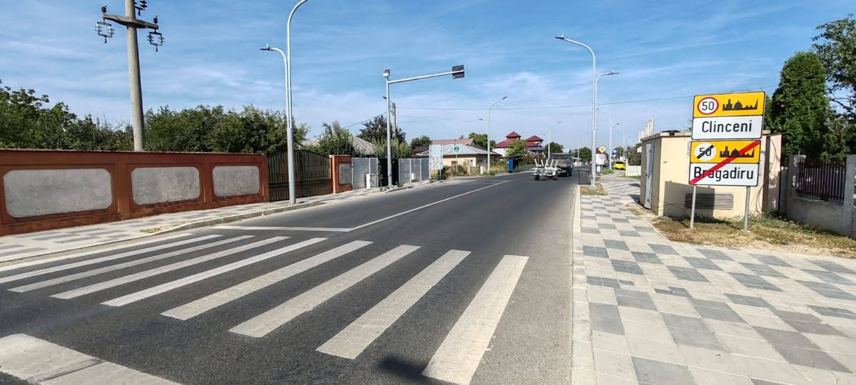 ILFOV | Încep lucrările pentru marcarea și semnalizarea pistei de biciclete de pe DJ401A. FOTO: CJ Ilfov