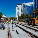 Lucrările de reabilitare a liniei de tramvai de pe Bulevardul Expoziției au ajuns la 70%. Foto: FB/ Stelian Bujduveanu