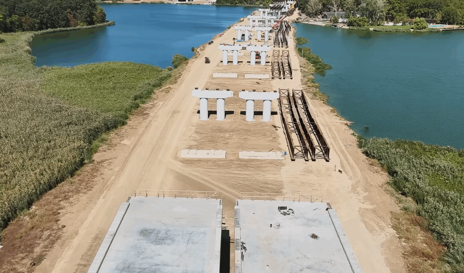 Lucrările la viaductul de la Cernica au ajuns la 80%