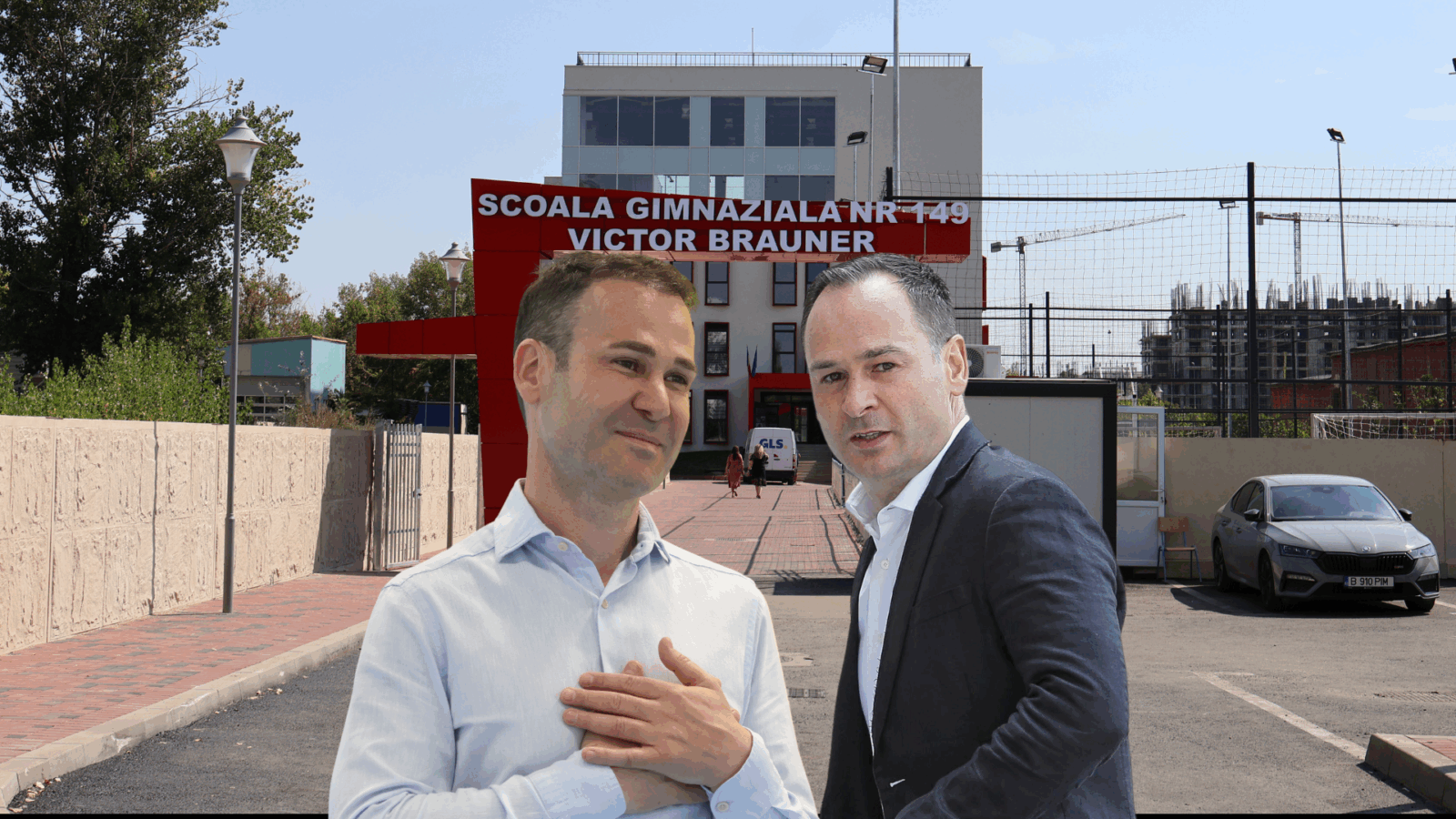 școală lângă complexul rezidențial