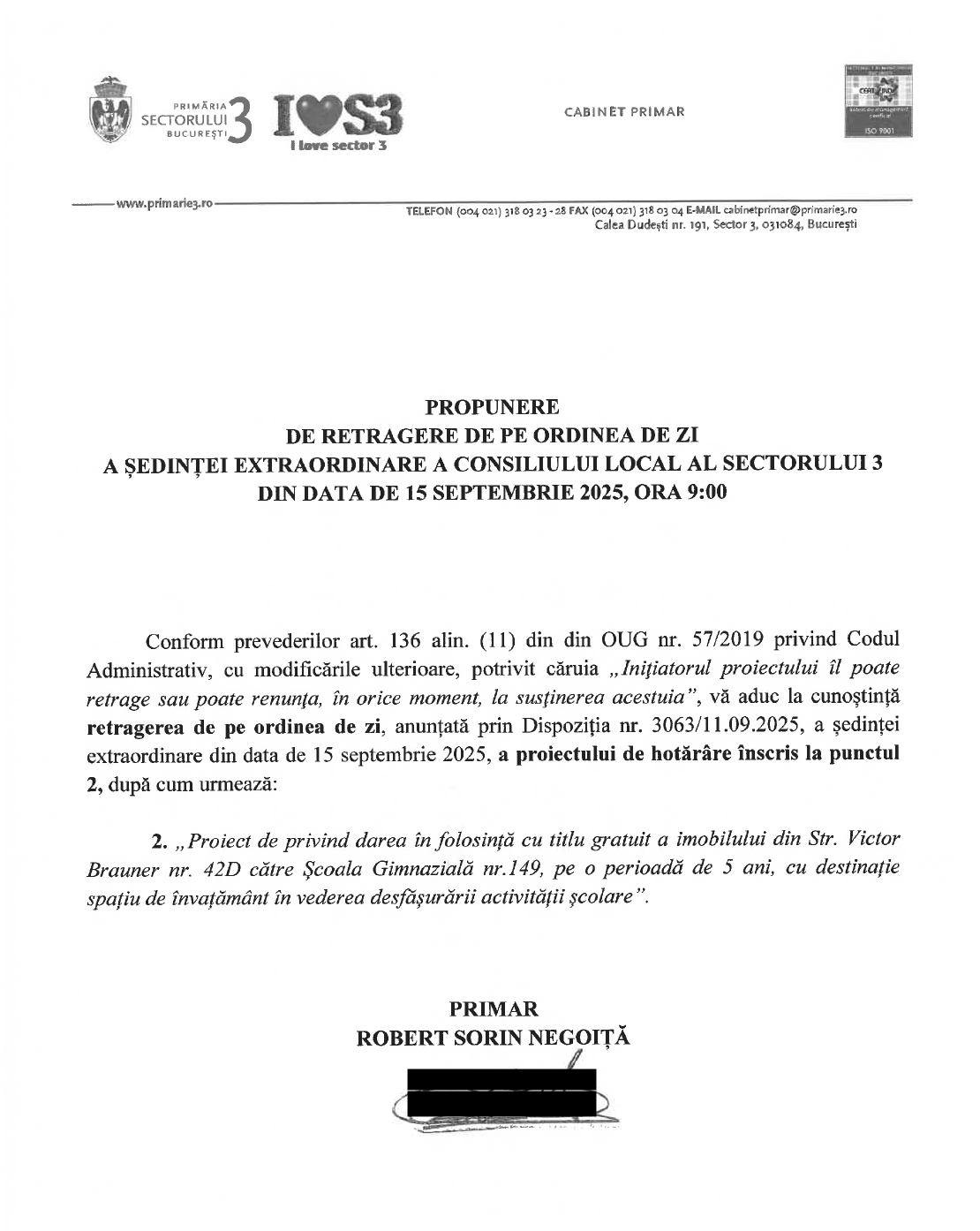 prima școală construită după Revoluție