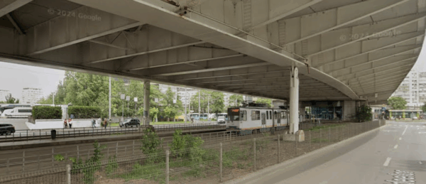 Spațiile verzi de sub Pasajul Basarab, transmise de la Primăria Generală la Sectorul 1, pentru reamenajare. Foto: Google Maps