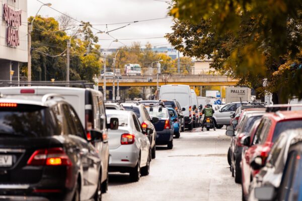 poluate intersecții din București