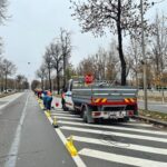 Trafic deviat pe Bulevardul Regele Mihai I. Se amenajează stații de autobuz. FOTO: Stelian Bujduveanu/ Facebook