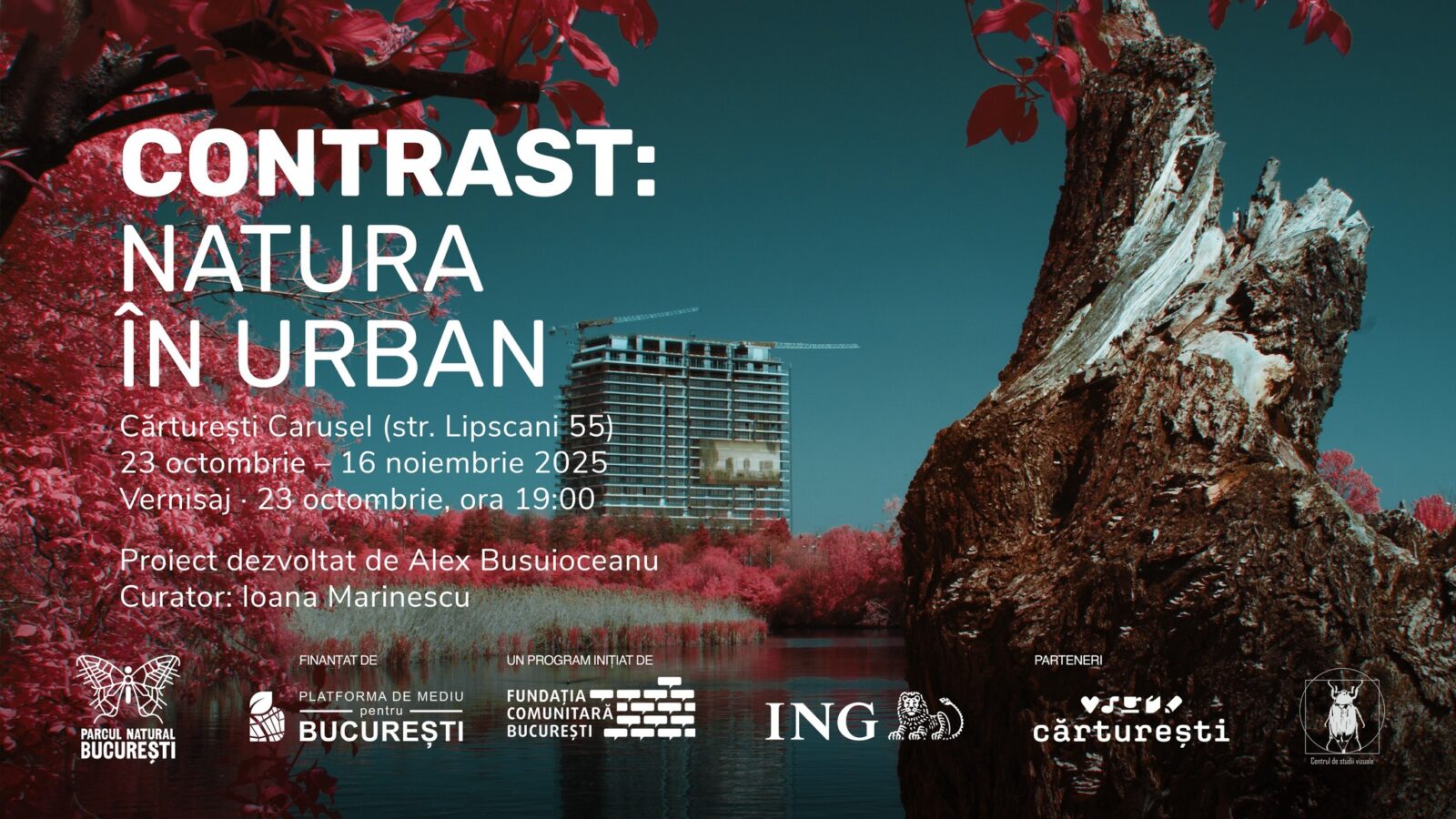 Expoziția „Contrast: Natura în urban”, la Cărturești Carusel