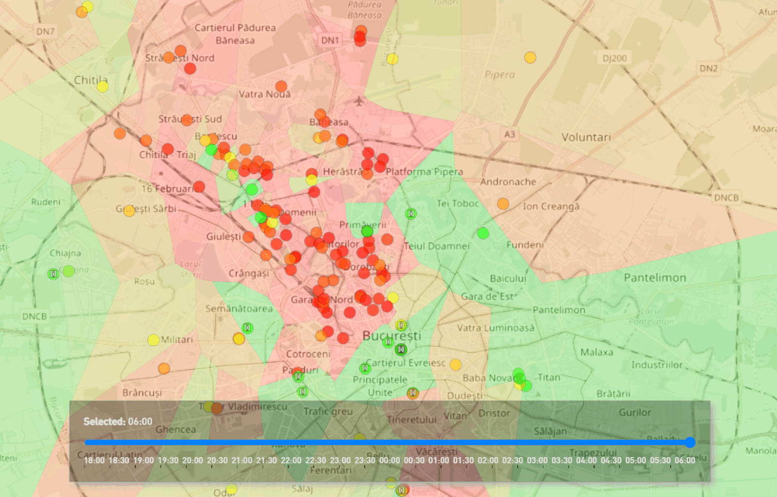 A început sezonul „senzorilor roșii" în Capitală