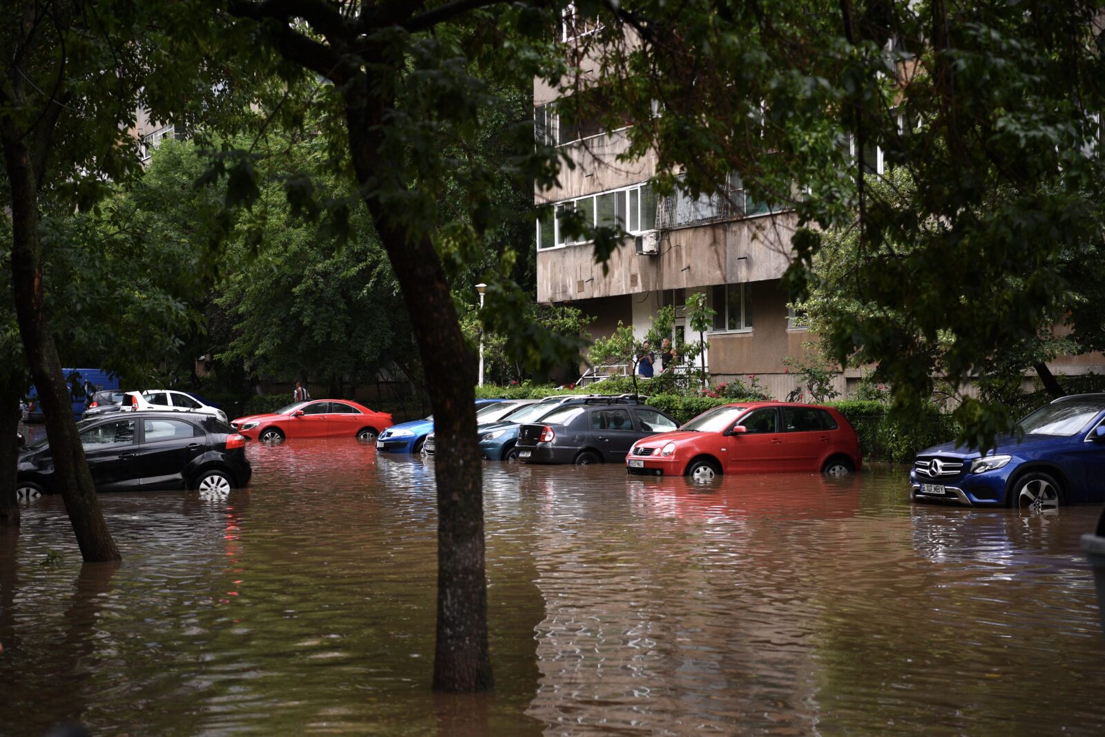 Bucureștiul și Ilfovul, sub o ploaie aproape record. FOTO: Inquam Photos / Codrin Unici