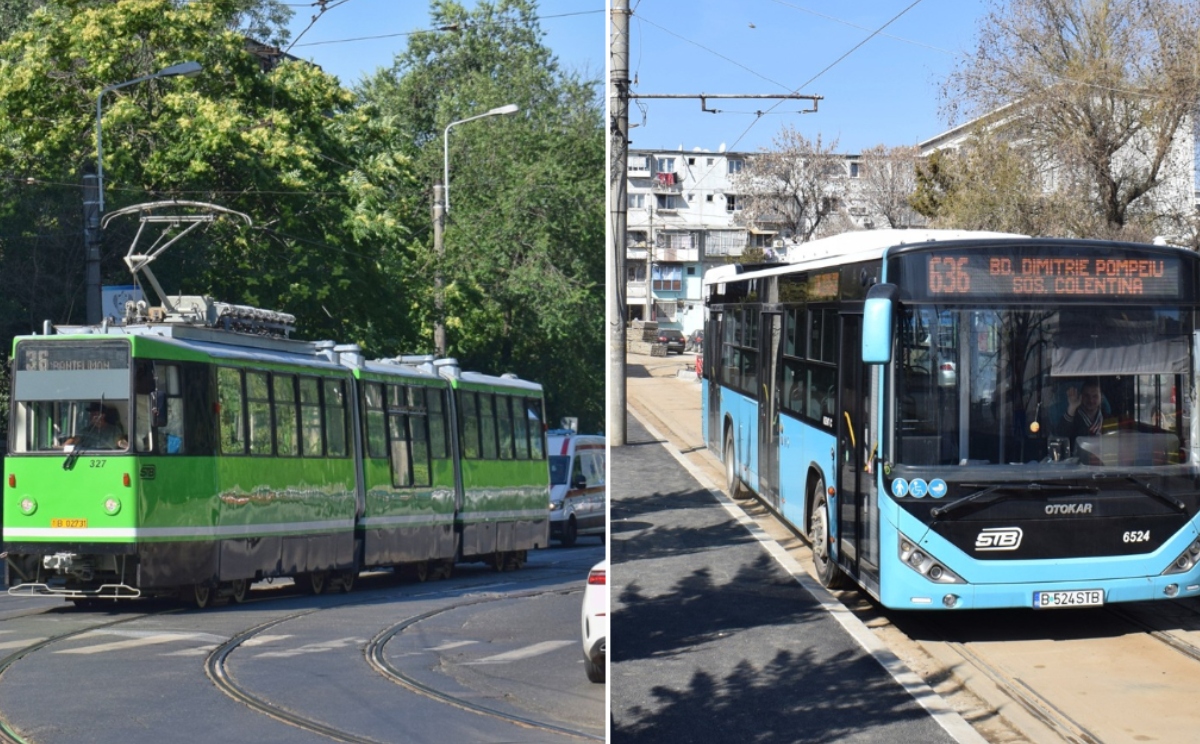 Liniile de tramvai 17 și 36, linia 636