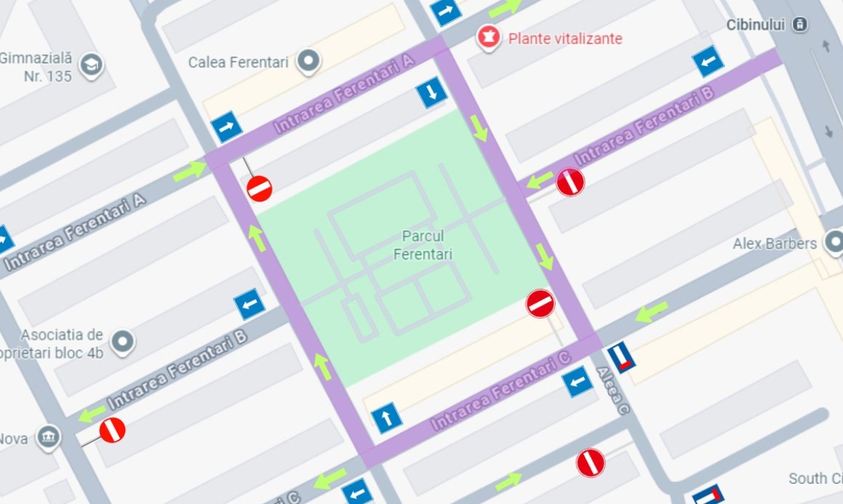 Schimbări circulație în jurul Parcului Ferentari