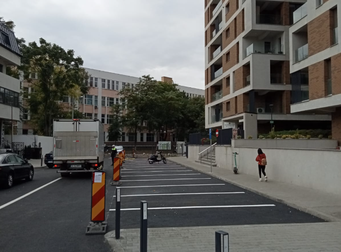 Locuri noi de parcare în Grozăvești. Foto: FB/ ADPDU Sector 6