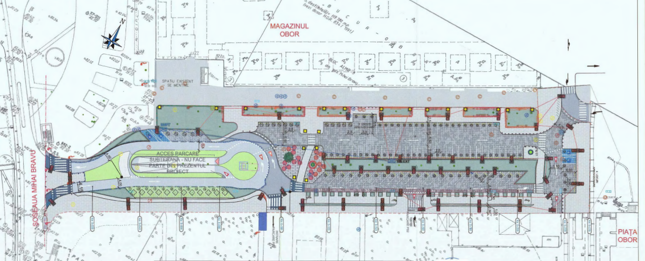 Primarul Sectorului 2 vrea să renunțe la Pietonala Obor. Peste 100 locuri noi de parcare propuse, în schimb. Foto: Proiect de hotărâre