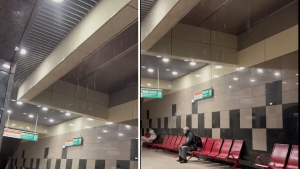 Plouă în stațiile de metrou