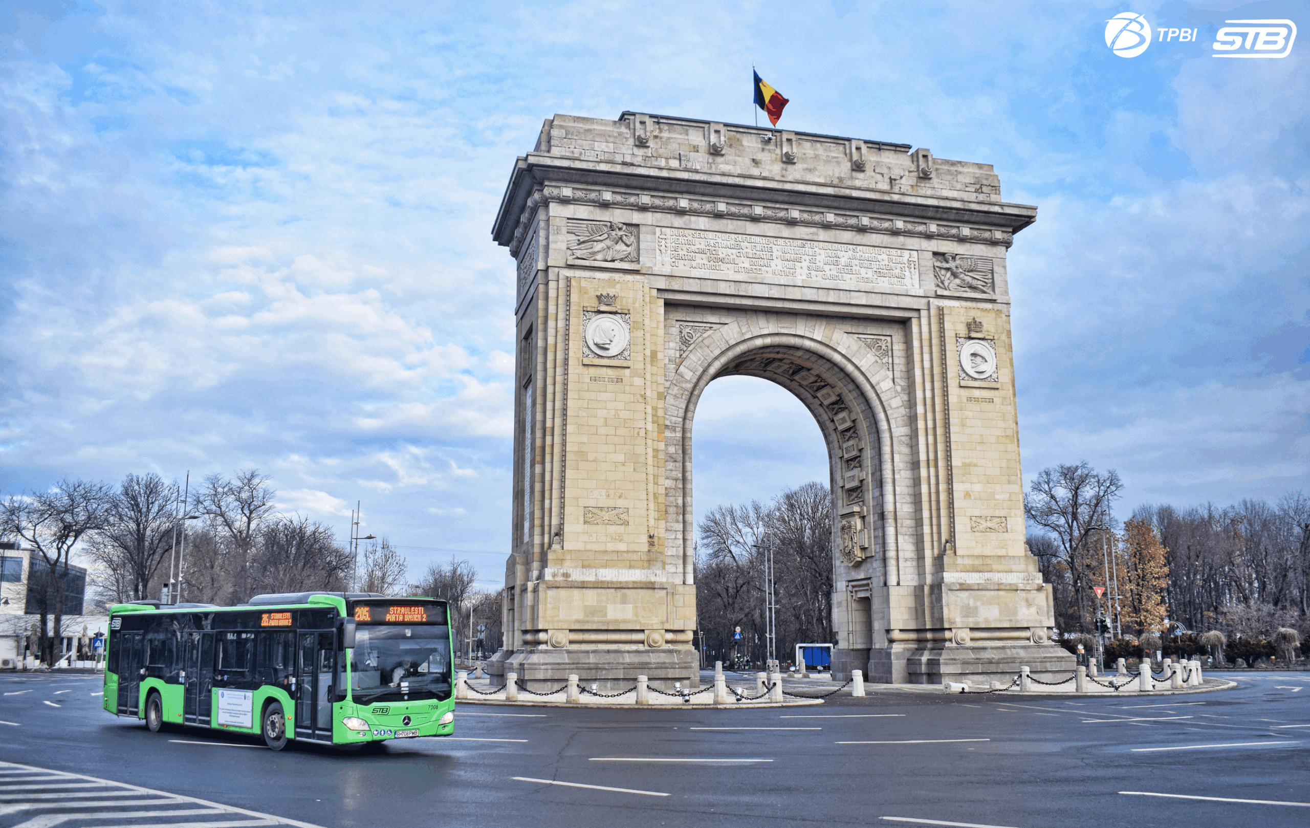 Transportul public va fi modificat la Arcul de Triumf, de Ziua Națională. FOTO: TPBI