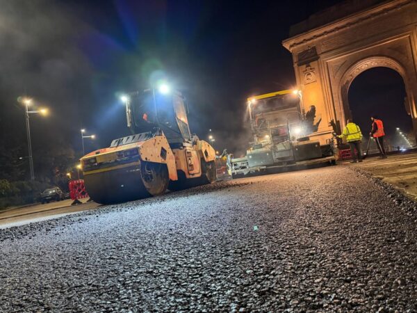 Primăria Capitalei continuă reparațiile pe marile bulevarde. FOTO: PMB