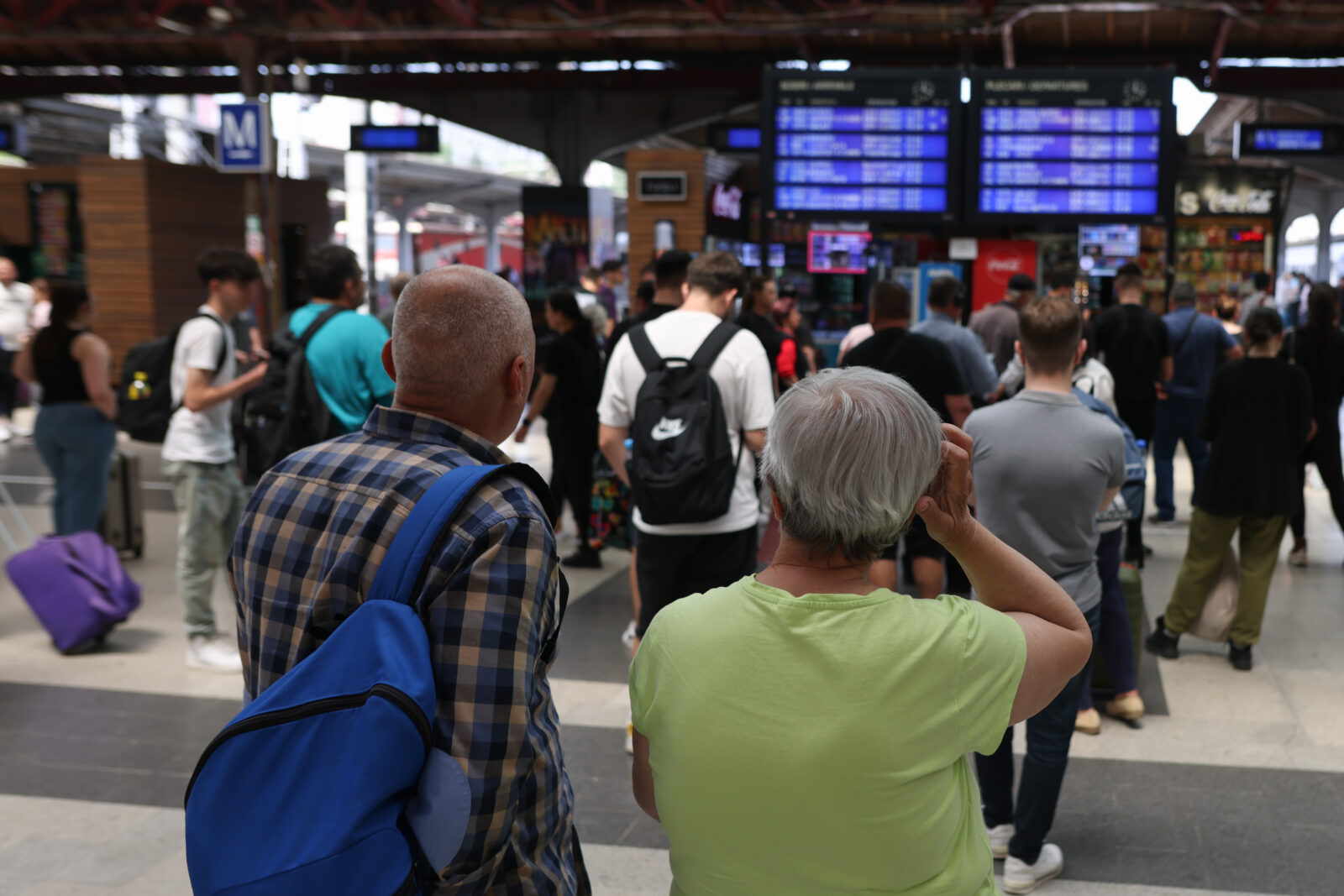 CFR Călători modifică circulația a șase trenuri cu opriri în Gara de Nord | FOTO: Inquam Photos / George Călin