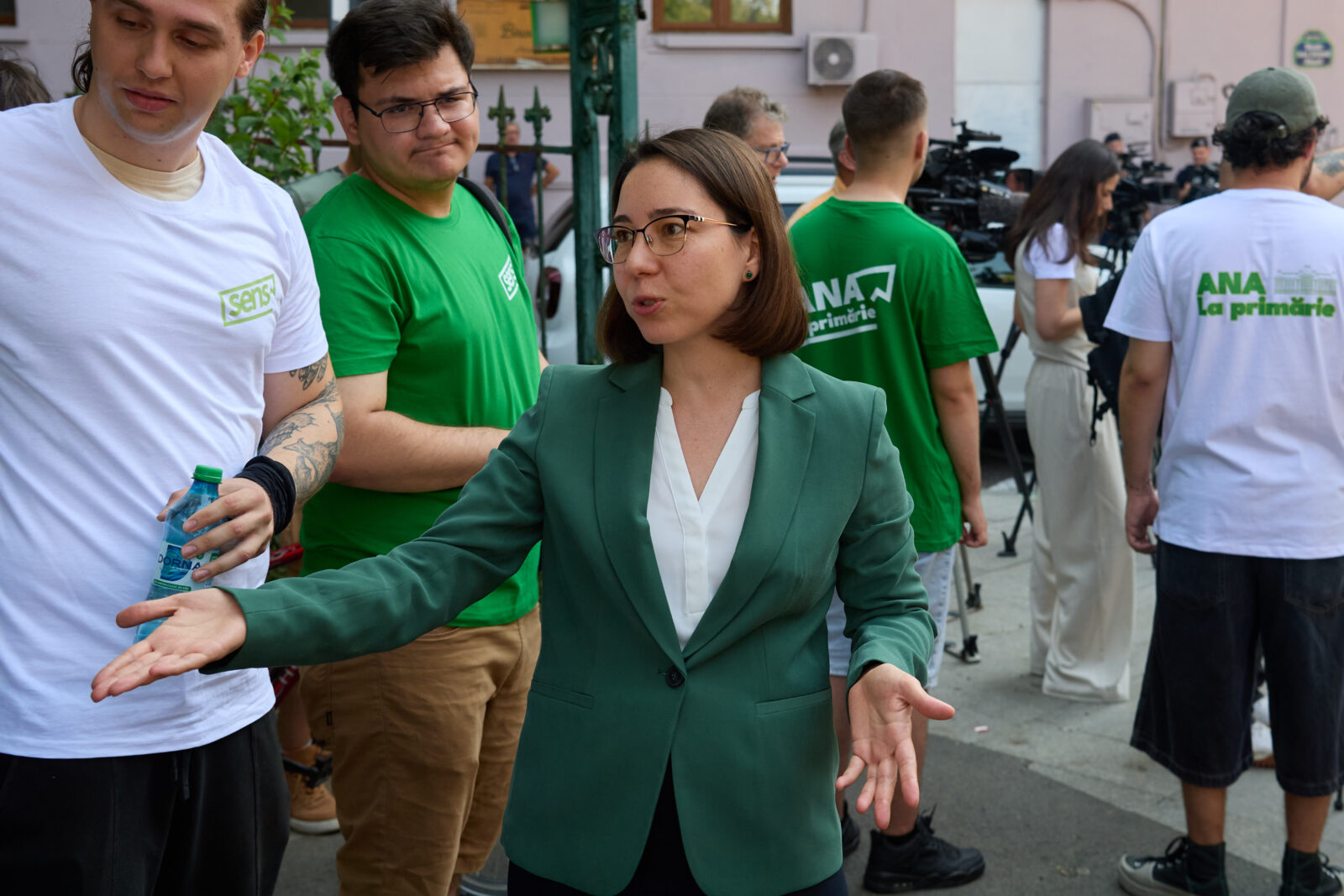 Ana Ciceală, propulsată de tineri, la 7,1% în cursa pentru Primăria Capitalei. FOTO: Inquam Photos / Codrin Unici