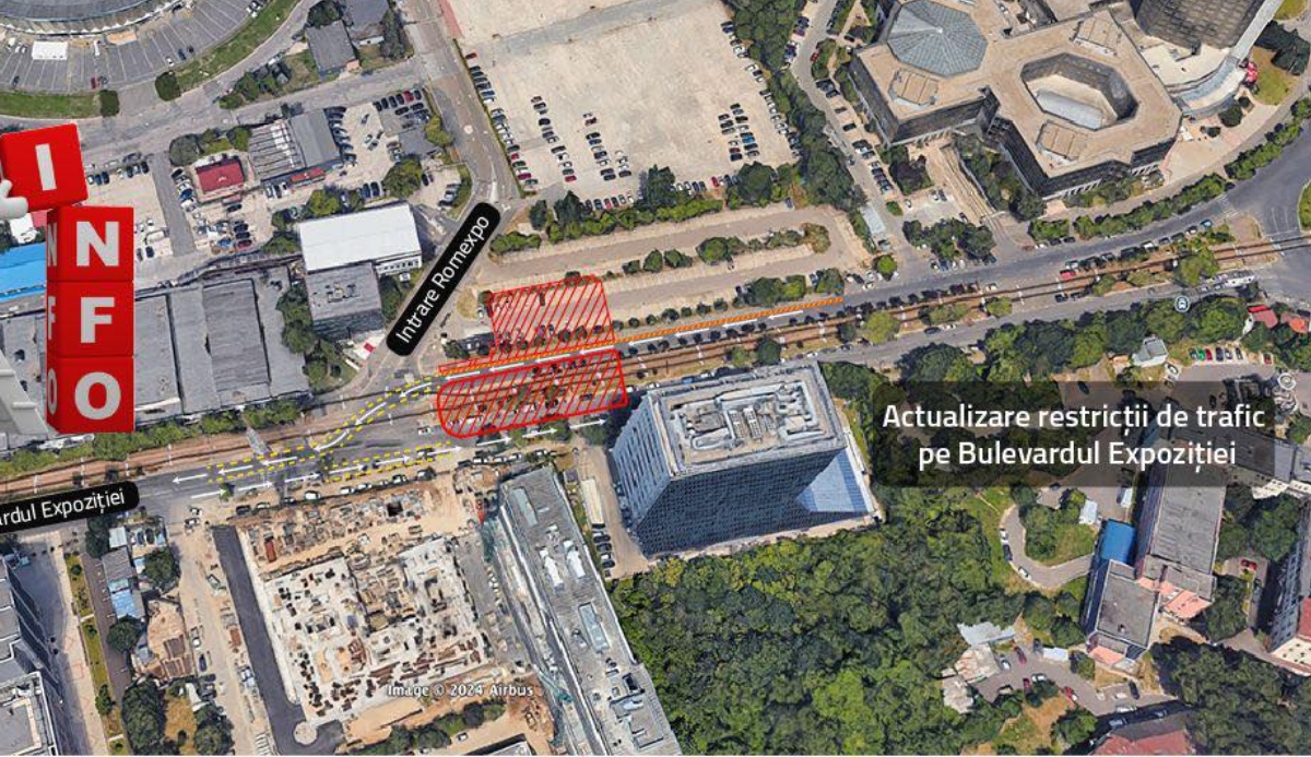 Restricții de trafic pe Bulevardul Expoziției