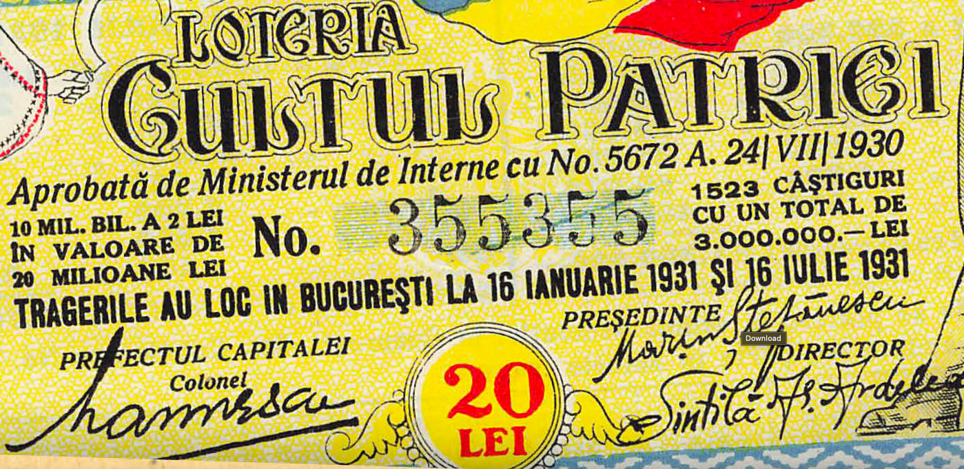 Muzeul Național de Istorie deschide expoziția „Lumea loteriei românești”.FOTO: Comunicat de Presă