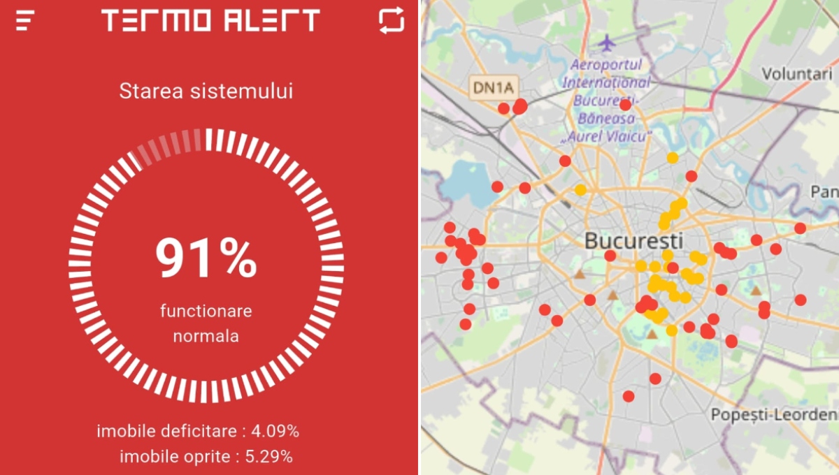 Sute de blocuri fără apă caldă și căldură Termoalert