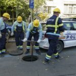 Mai multe străzi au rămas fără gaze. Trei imobile au fost evacuate. Inquam Photos/ Tudor Pană