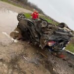 Mașina lovită de tren